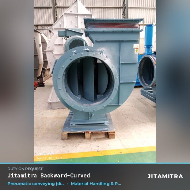 Jitamitra Material Handling & Pneumatic Conveying fan — real dispatched build
