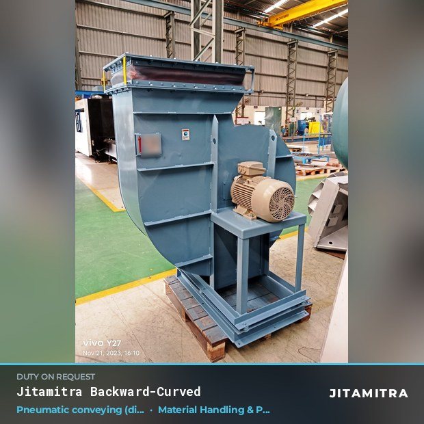 Jitamitra Material Handling & Pneumatic Conveying fan — real dispatched build