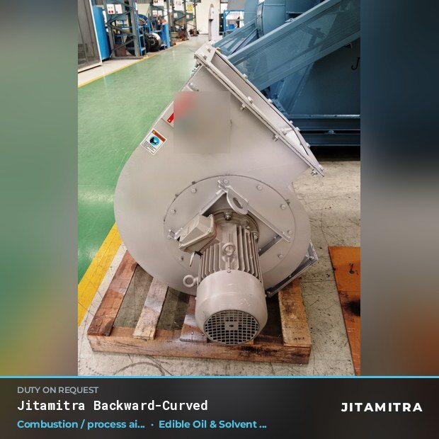 Jitamitra Edible Oil & Solvent Extraction fan — real dispatched build