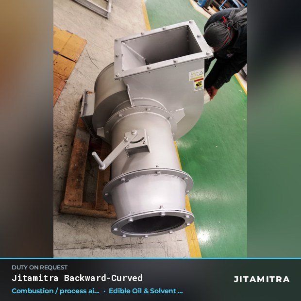 Jitamitra Edible Oil & Solvent Extraction fan — real dispatched build