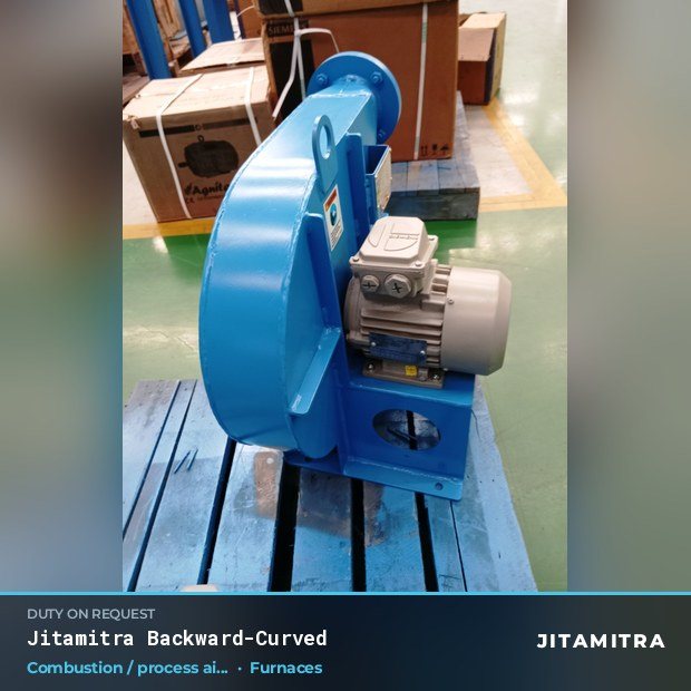 Jitamitra Furnaces fan — real dispatched build