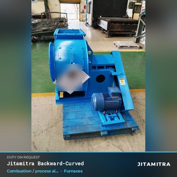 Jitamitra Furnaces fan — real dispatched build