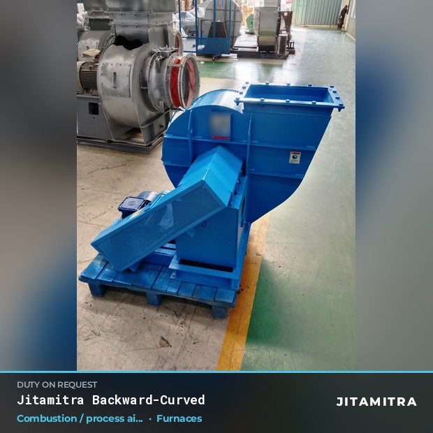 Jitamitra Furnaces fan — real dispatched build