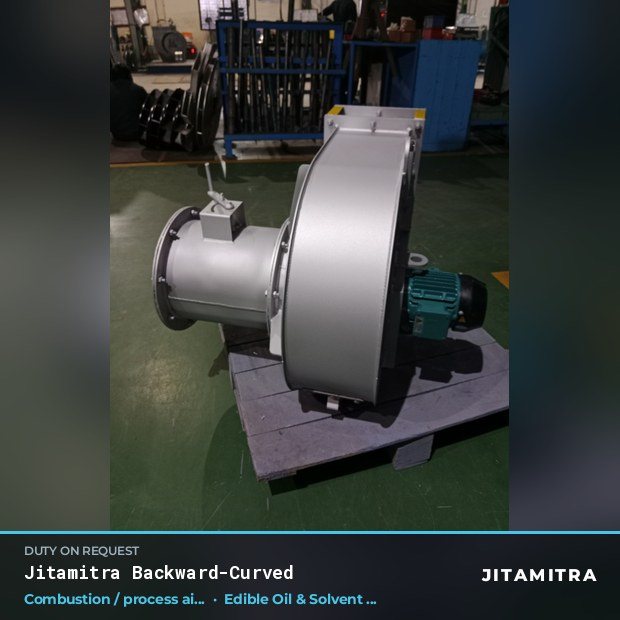 Jitamitra Edible Oil & Solvent Extraction fan — real dispatched build