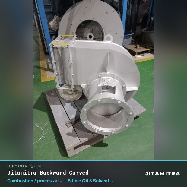 Jitamitra Edible Oil & Solvent Extraction fan — real dispatched build