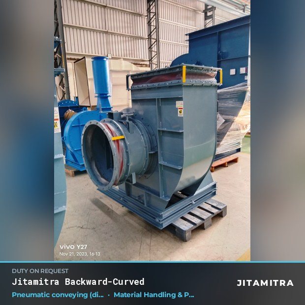 Jitamitra Material Handling & Pneumatic Conveying fan — real dispatched build