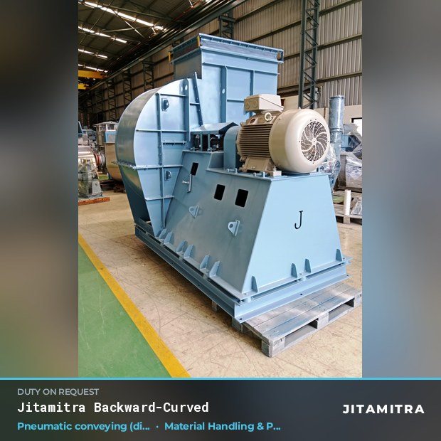 Jitamitra Material Handling & Pneumatic Conveying fan — real dispatched build
