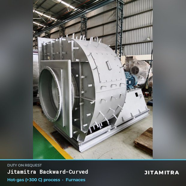 Jitamitra Furnaces fan — real dispatched build