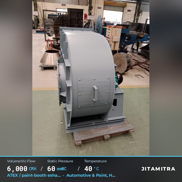 Jitamitra Backward-Curved — real dispatched build