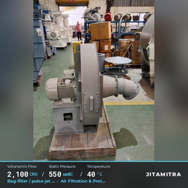 Jitamitra Dust extraction fan — real dispatched build