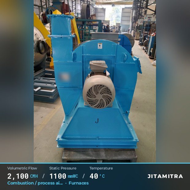 Jitamitra Backward-curved plate fan — real dispatched build
