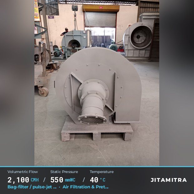 Jitamitra Backward-curved plate fan — real dispatched build