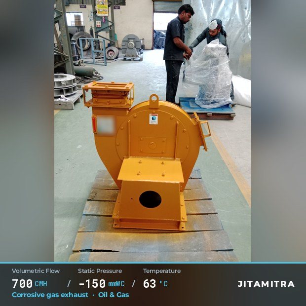 Jitamitra Oil & Gas fan — real dispatched build