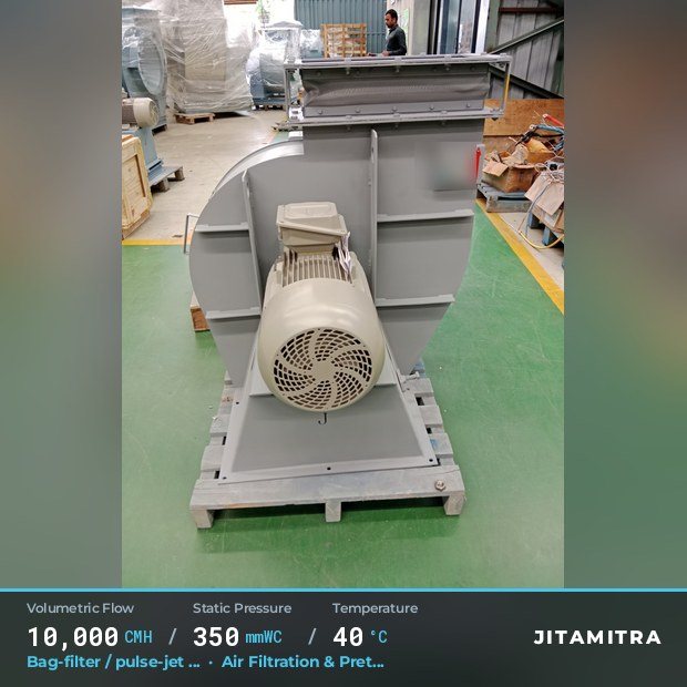 Jitamitra Air Filtration & Pretreatment fan — real dispatched build