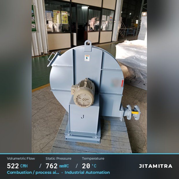 Jitamitra Industrial Automation fan — real dispatched build