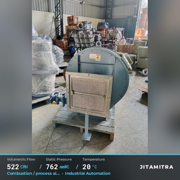 Jitamitra Industrial Automation fan — real dispatched build