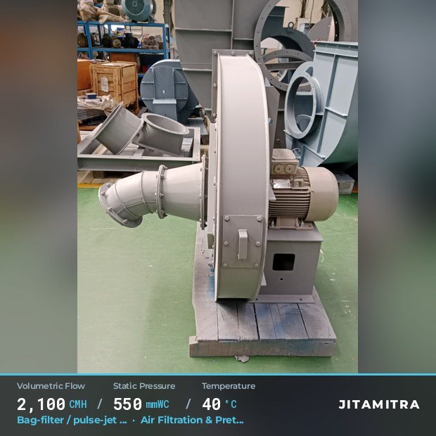Jitamitra Air Filtration & Pretreatment fan — real dispatched build