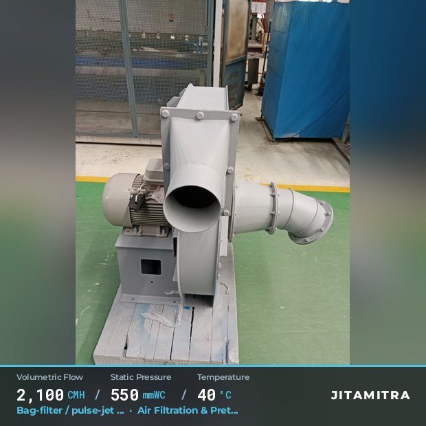 Jitamitra Air Filtration & Pretreatment fan — real dispatched build