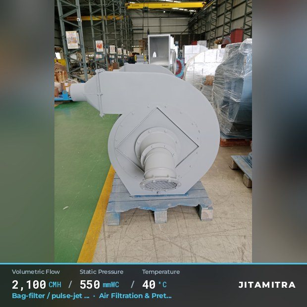 Jitamitra Air Filtration & Pretreatment fan — real dispatched build