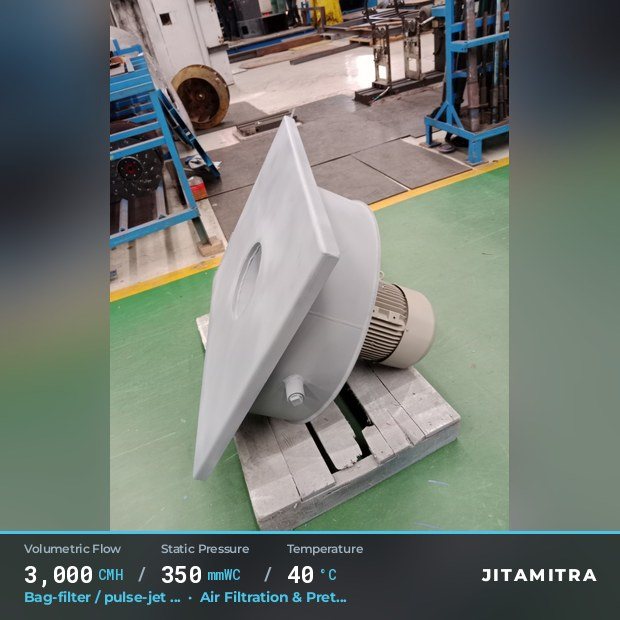 Jitamitra Air Filtration & Pretreatment fan — real dispatched build