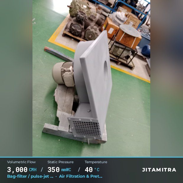 Jitamitra Air Filtration & Pretreatment fan — real dispatched build