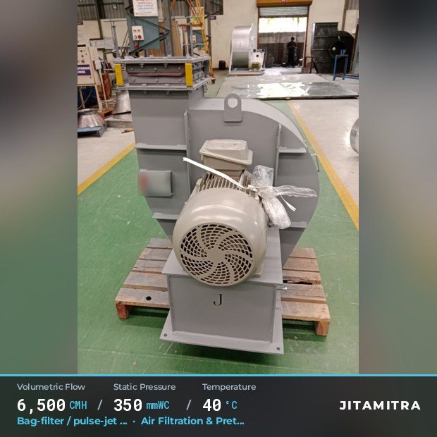 Jitamitra Air Filtration & Pretreatment fan — real dispatched build