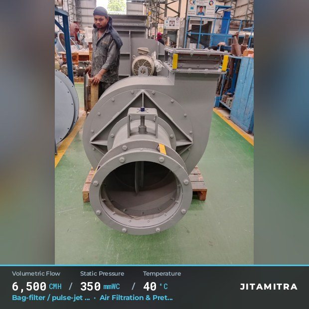 Jitamitra Air Filtration & Pretreatment fan — real dispatched build