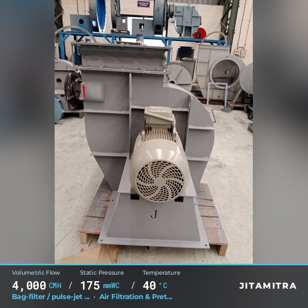 Jitamitra Air Filtration & Pretreatment fan — real dispatched build