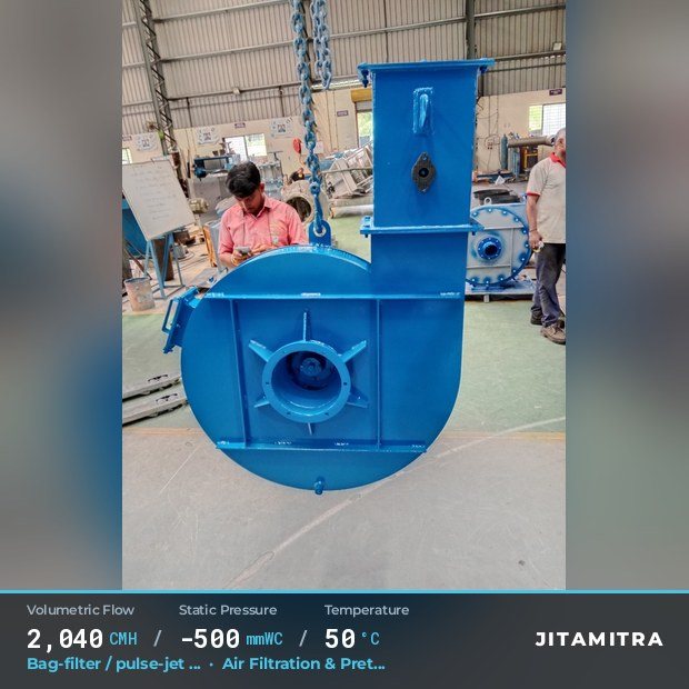 Jitamitra Air Filtration & Pretreatment fan — real dispatched build