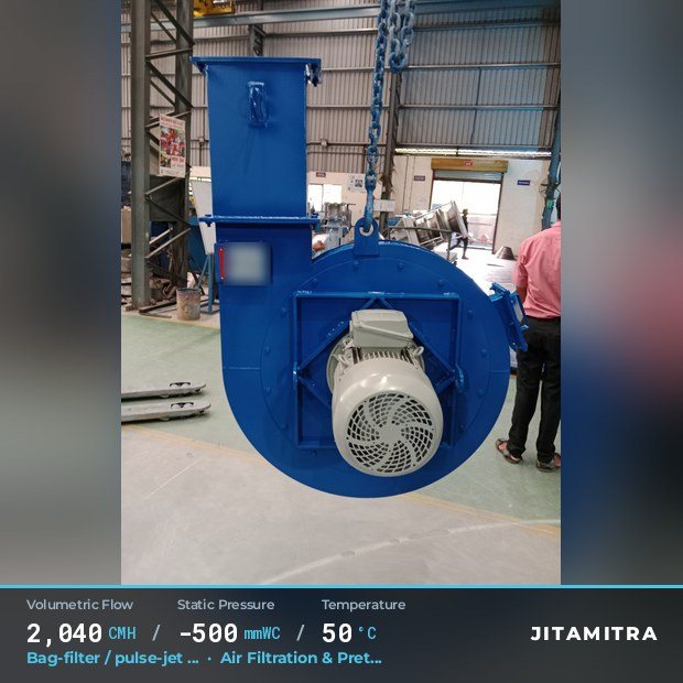 Jitamitra Air Filtration & Pretreatment fan — real dispatched build
