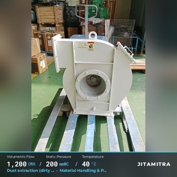 Jitamitra Material Handling & Pneumatic Conveying fan — real dispatched build