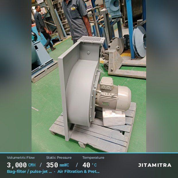 Jitamitra Air Filtration & Pretreatment fan — real dispatched build