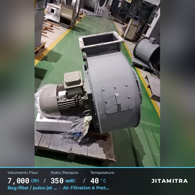 Jitamitra Air Filtration & Pretreatment fan — real dispatched build
