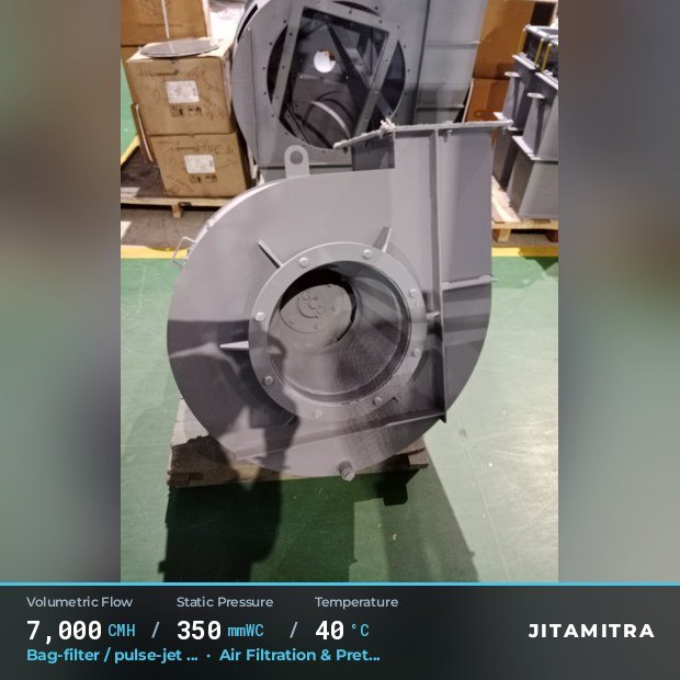 Jitamitra Air Filtration & Pretreatment fan — real dispatched build