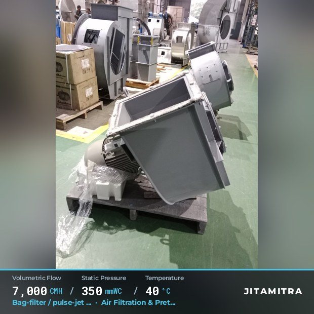 Jitamitra Air Filtration & Pretreatment fan — real dispatched build