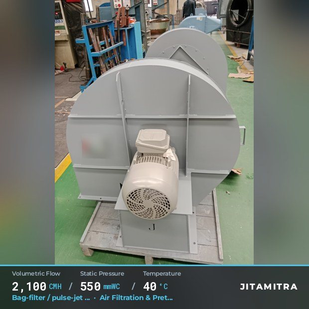 Jitamitra Air Filtration & Pretreatment fan — real dispatched build
