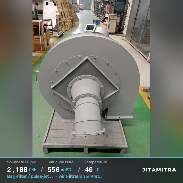 Jitamitra Air Filtration & Pretreatment fan — real dispatched build
