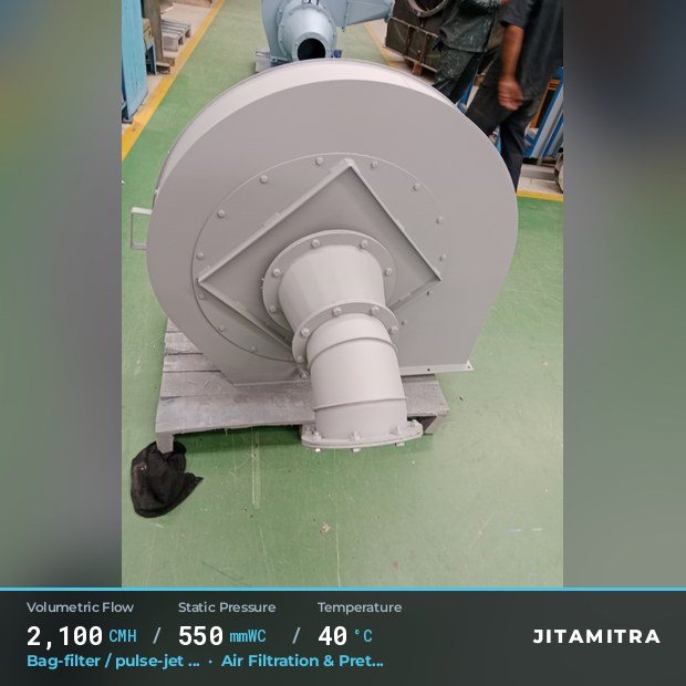 Jitamitra Air Filtration & Pretreatment fan — real dispatched build