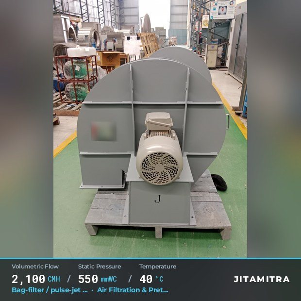 Jitamitra Air Filtration & Pretreatment fan — real dispatched build