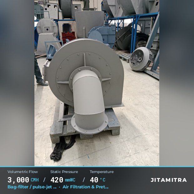 Jitamitra Air Filtration & Pretreatment fan — real dispatched build
