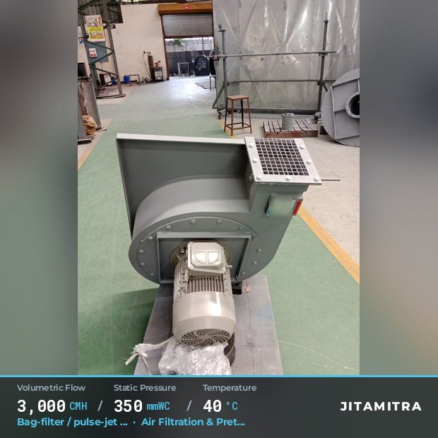 Jitamitra Air Filtration & Pretreatment fan — real dispatched build