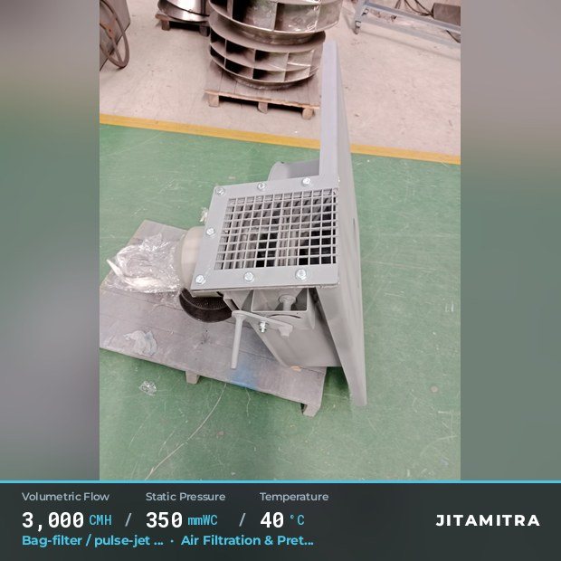 Jitamitra Air Filtration & Pretreatment fan — real dispatched build