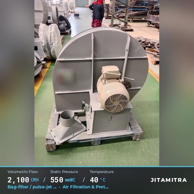 Jitamitra Air Filtration & Pretreatment fan — real dispatched build