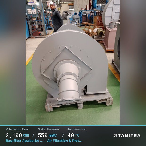 Jitamitra Air Filtration & Pretreatment fan — real dispatched build