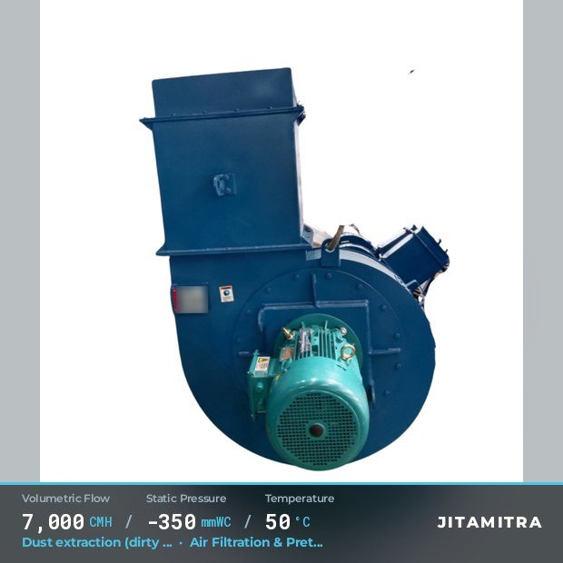 Jitamitra Air Filtration & Pretreatment fan — real dispatched build
