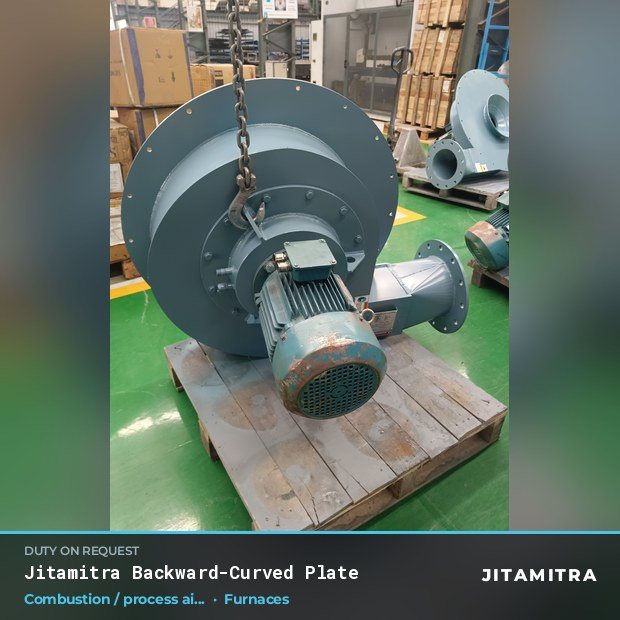 Jitamitra Furnaces fan — real dispatched build