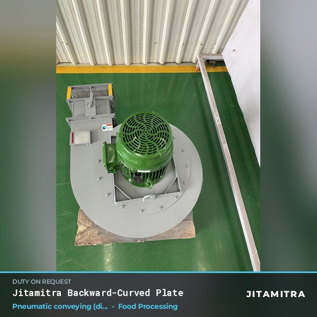 Jitamitra Food Processing fan — real dispatched build