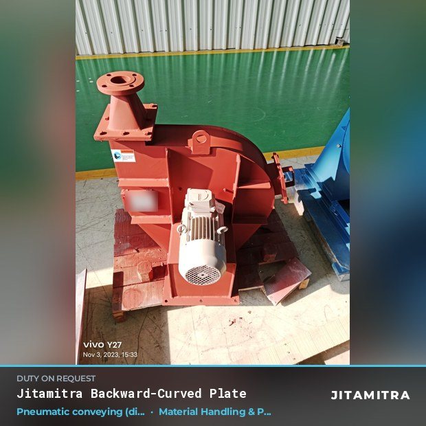 Jitamitra Material Handling & Pneumatic Conveying fan — real dispatched build