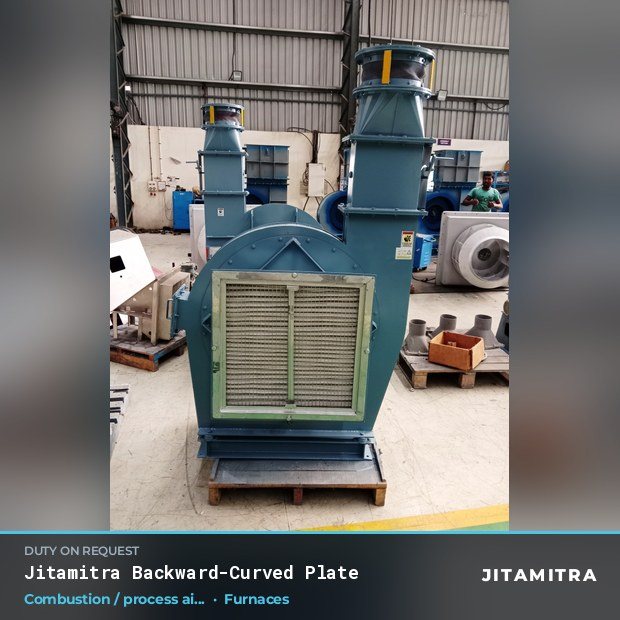 Jitamitra Furnaces fan — real dispatched build