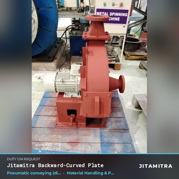Jitamitra Material Handling & Pneumatic Conveying fan — real dispatched build